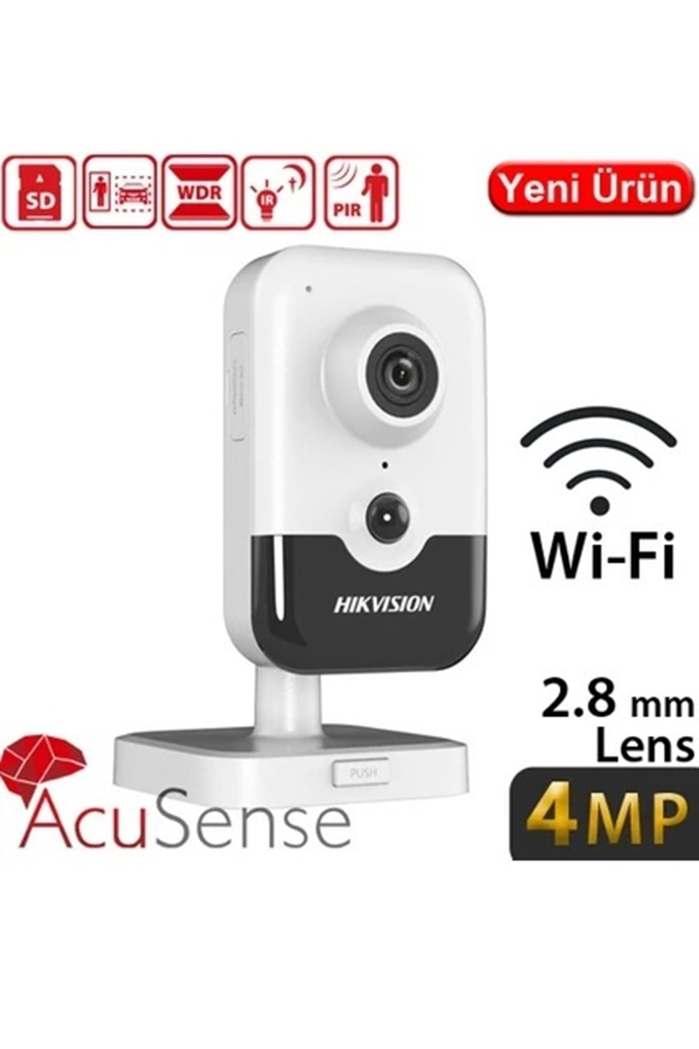 HIKVISION DS-2CD2443G2-IW 4MP 2.8MM Wİ-Fİ SMART GÜVENLİK KAMERASI