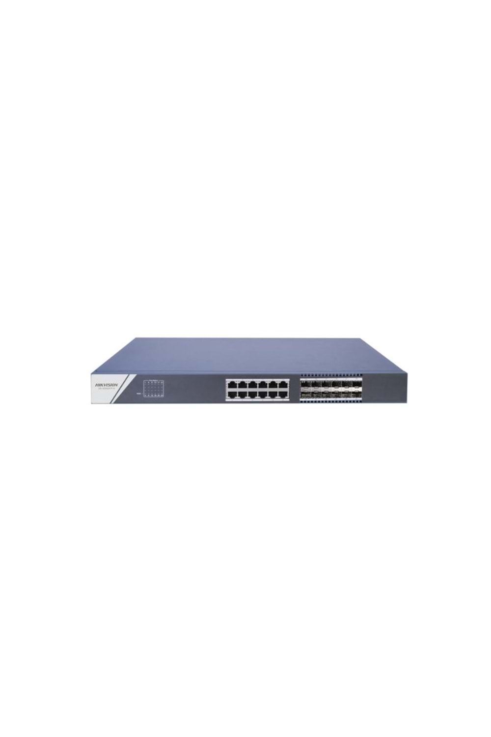 HIKVISION DS-3E0524TF(B) 24 PORTLU 12 × Gigabit RJ45 portu, 12 × Gigabit fiber optik portu Omurga Switch