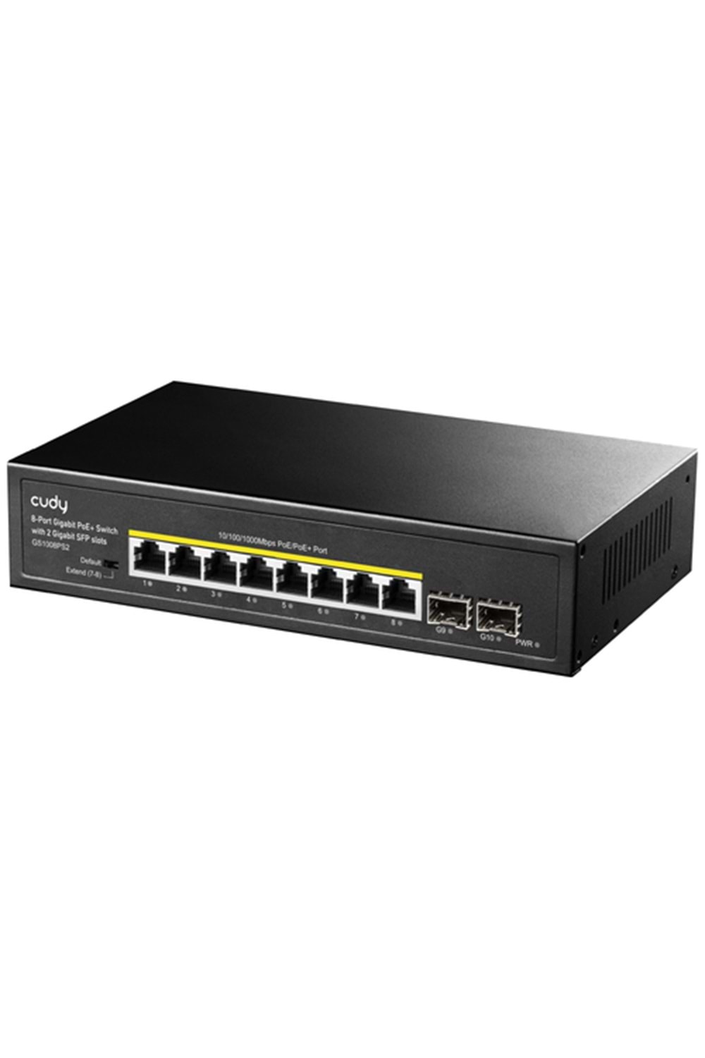 CUDY GS1008PS2 8 Port 10/100/1000 Yönetilemez 2 SFP (1GB) Desktop (8 Port Poe+) 120W Switch