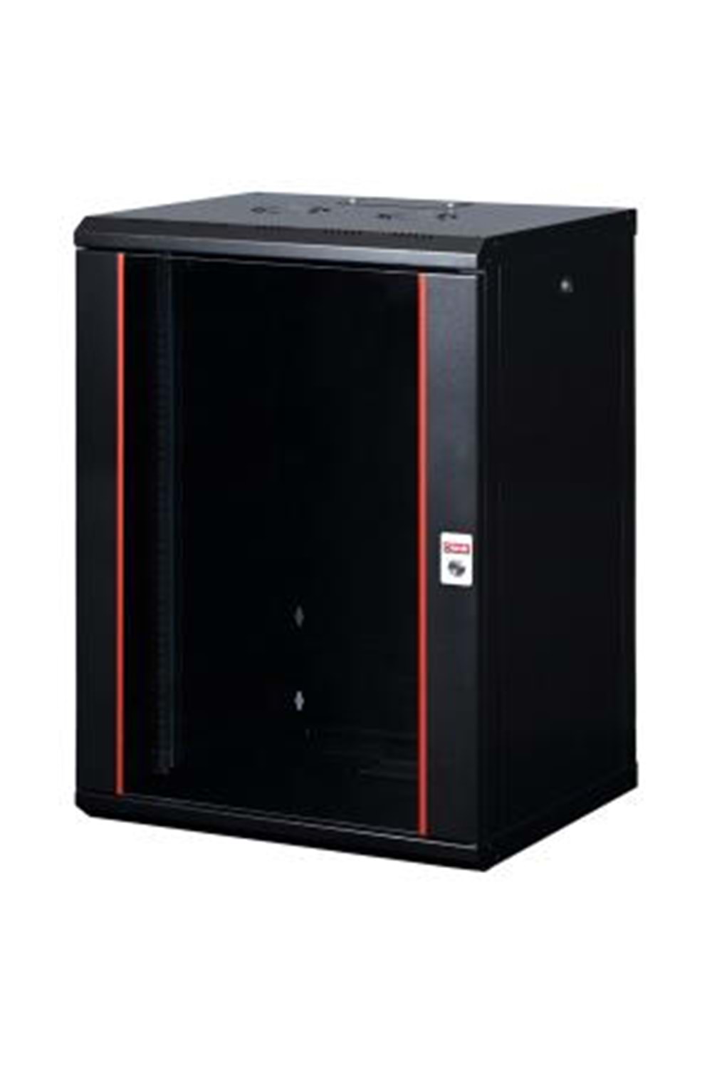 LANDE LN-PR20U6060-BL121 MONTAJLI 20U W600MM X D600 PROLINE300 SERISIDIKILI TIP KABINET (SIYAH) (ON TEK ACILIMCITALI CAM/C - ARKA TEK ACILIM MENTESELIMETAL/G