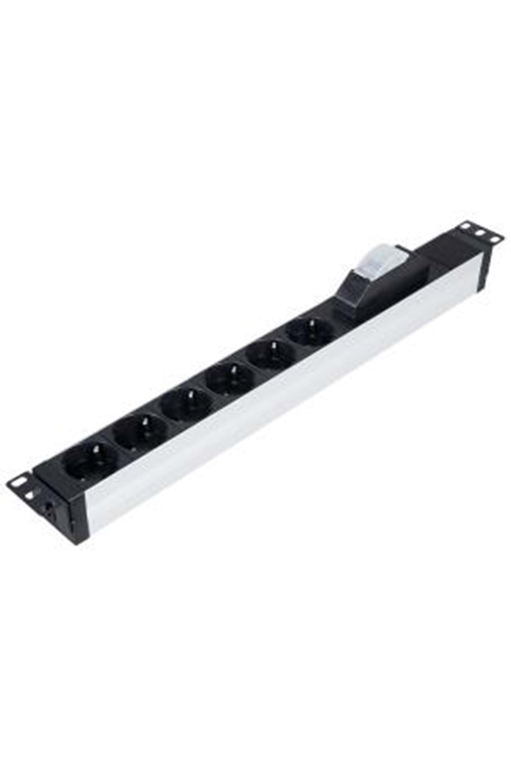 LANDE LN-PRZ-SGT-1U6P-SC-P 1U 19 INCH 6-(DIN49440) PRIZ C/W TEK SIGORTALI- 1.5M KABLOLU (PLASTIK)