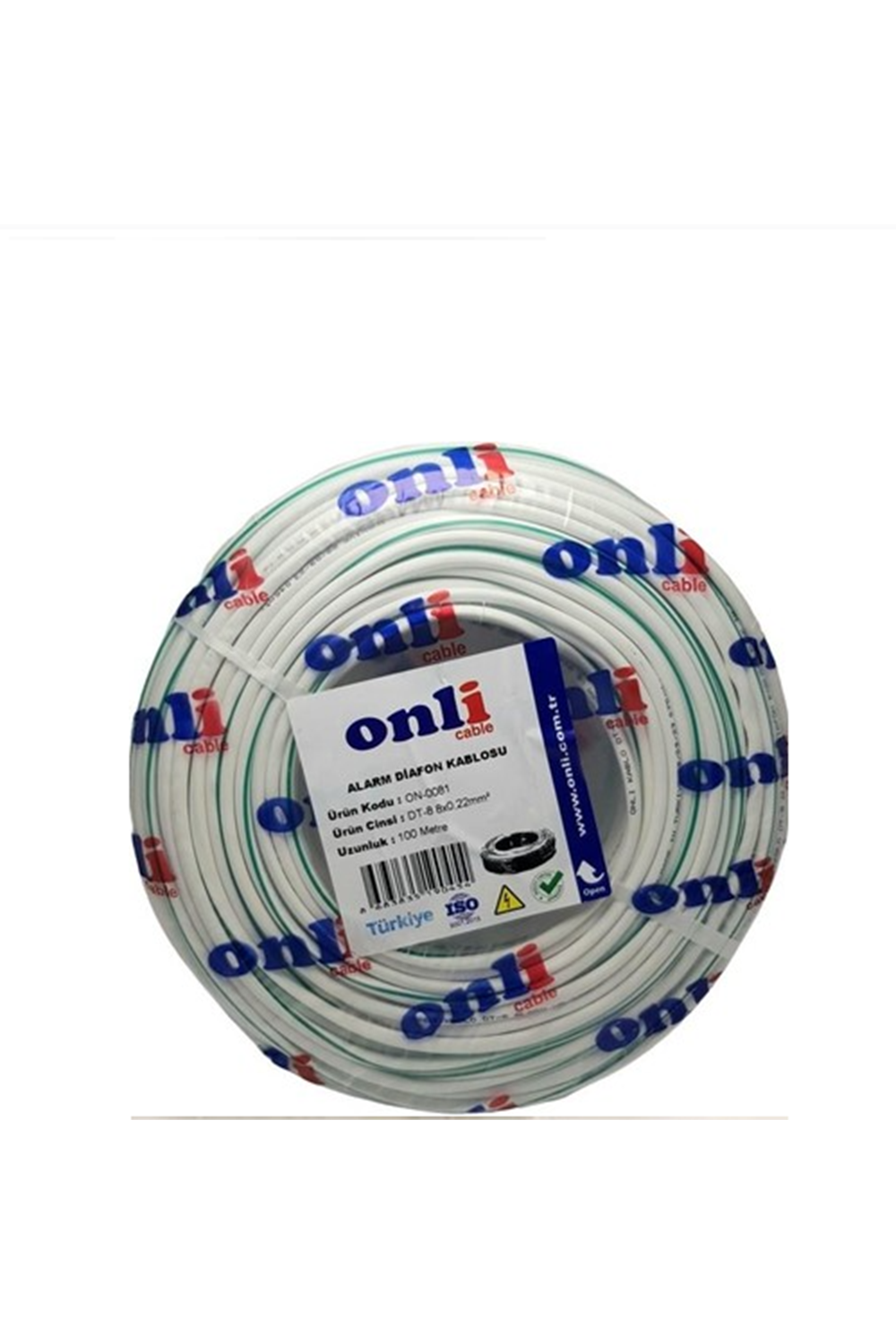 ONLİ CABLE ON-0081 DT-8 8X0,22MM ALARM DİAFON KABLOSU 100MT