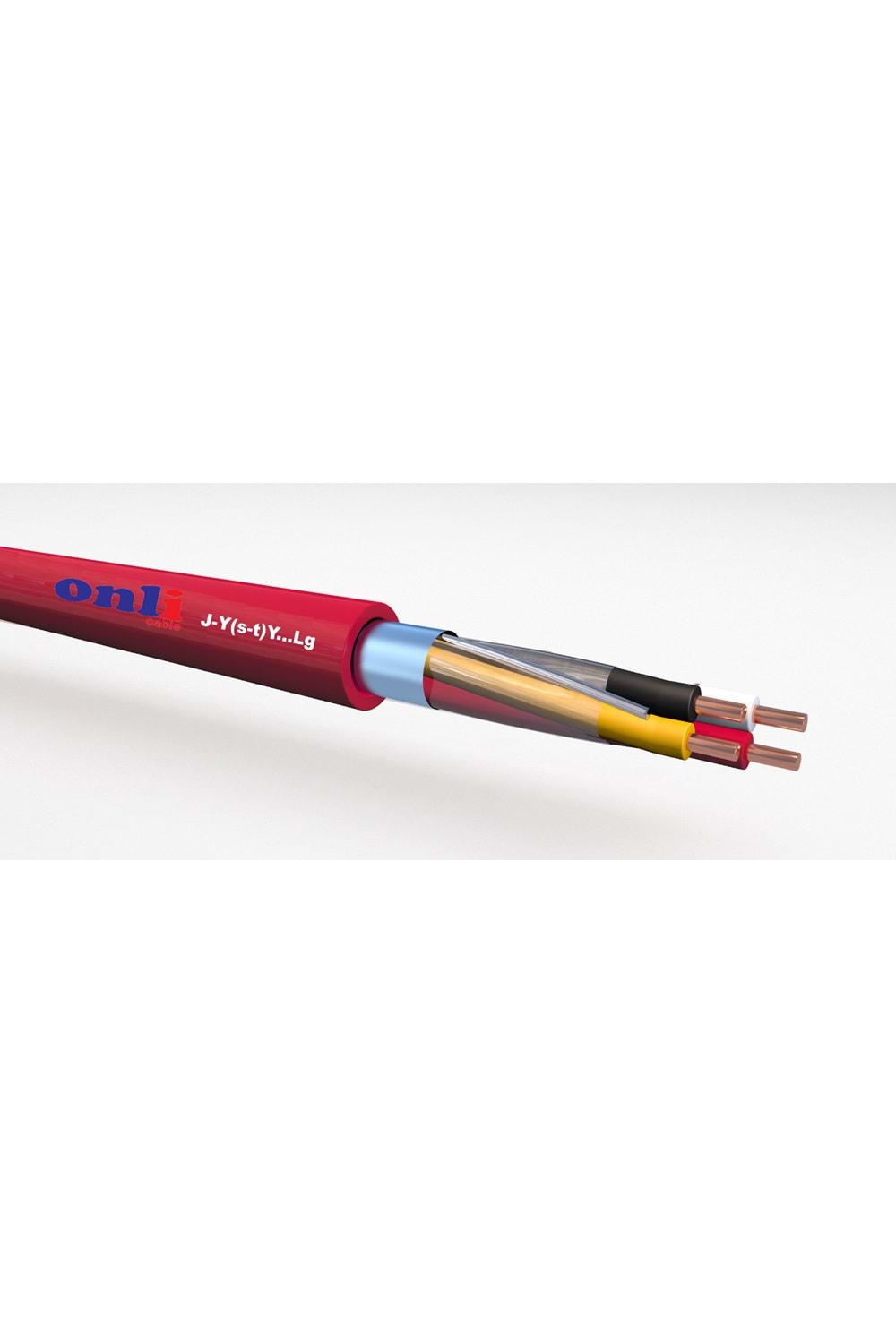 ONLİ CABLE ON-0208 2X2X0,80MM J-Y(st)Y...Lg YANGIN ALARM KABLOSU 100MT