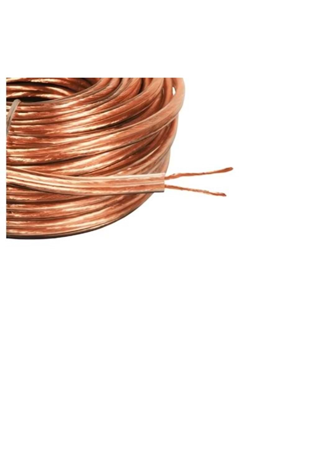 ONLİ CABLE ON-0752 2X0,75MM ŞEFFAF HOPARLÖR KABLOSU 100MT