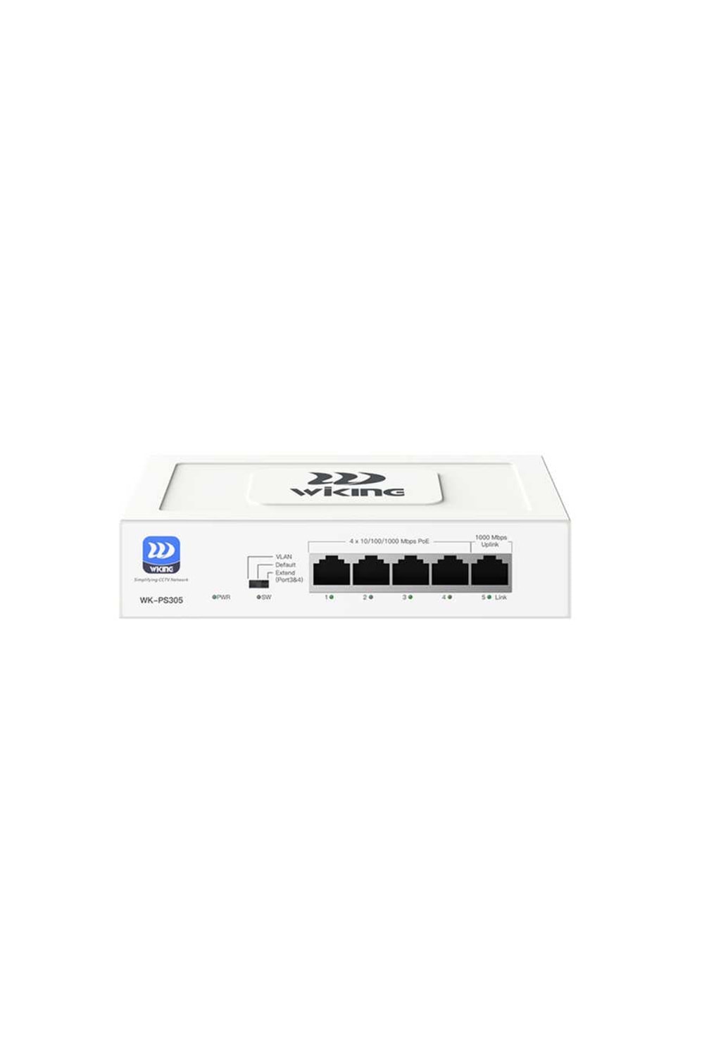 Wİ-TEK WIKING WK-PS305 4 Port Gigabit + 1 Port Gigabit Uplink POE Switch 4 Port Gigabit + 1 Port Gigabit Uplink POE Switch