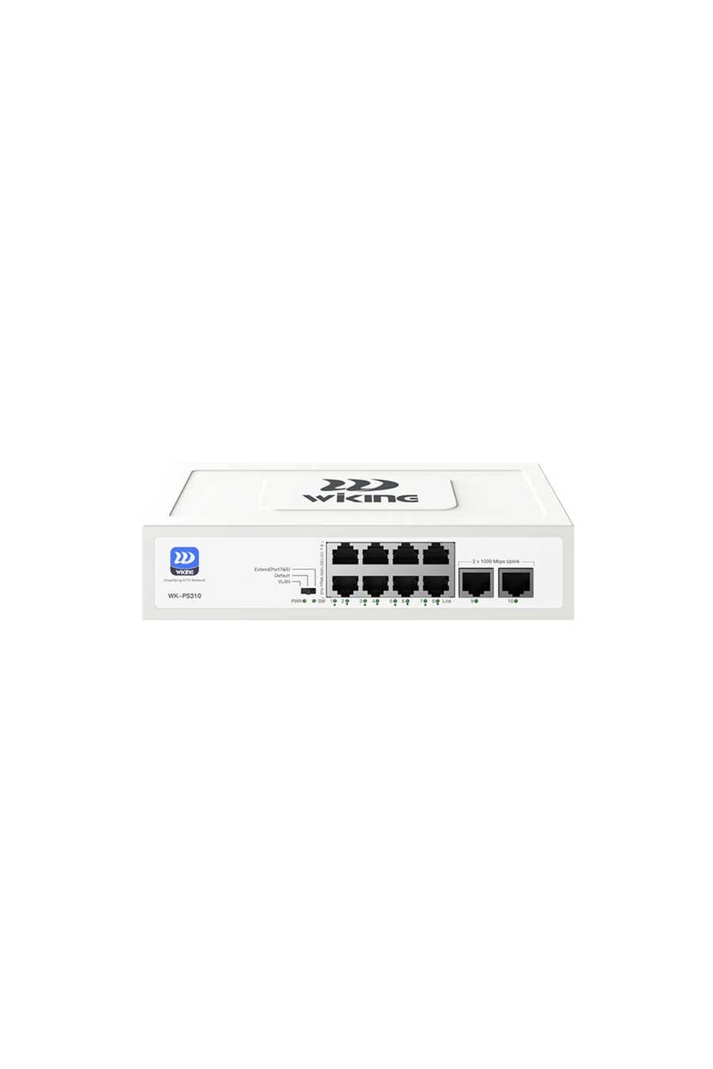 Wİ-TEK WIKING WK-PS310 8 Port Gigabit+ 2 Port Gigabit Uplink PoE Switch