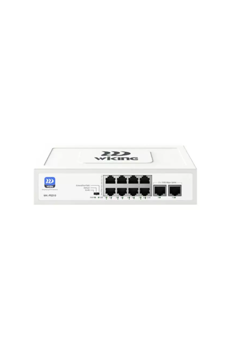 Wİ-TEK WIKING WK-PS310 8 Port Gigabit+ 2 Port Gigabit Uplink PoE Switch