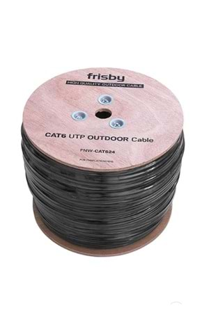 FRISBY FNW-CAT624 CAT6 UTP 305 Metre 23 AWG 0.58 mm Network Kablosu (Outdoor)