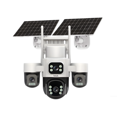 INOX-X24 4 LENS AOV 4G SOLAR 3 KAMERASI 355 DERECE HAREKETLİ COLORFULL 2+2+2+2 MP