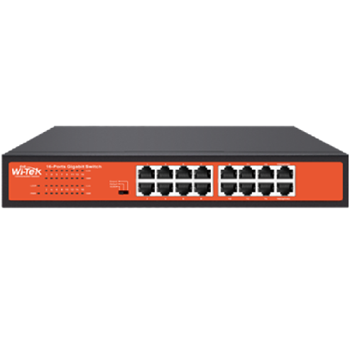 Wİ-TEK WI-SG116D V2 16 port 100/1000M Gigabit Desktop-Rackmount Ethernet Switch