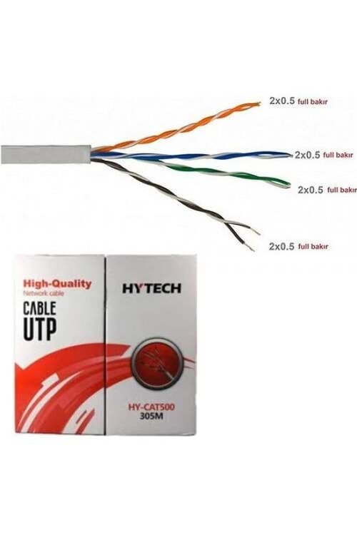 HYTECH HY-CAT500 UTP CAT5 305 METRE KABLO