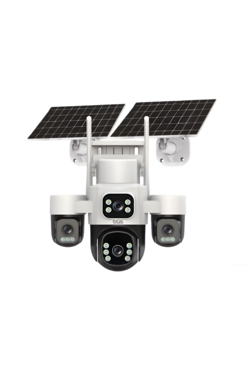 INOX-X24 4 LENS AOV 4G SOLAR 3 KAMERASI 355 DERECE HAREKETLİ COLORFULL 2+2+2+2 MP
