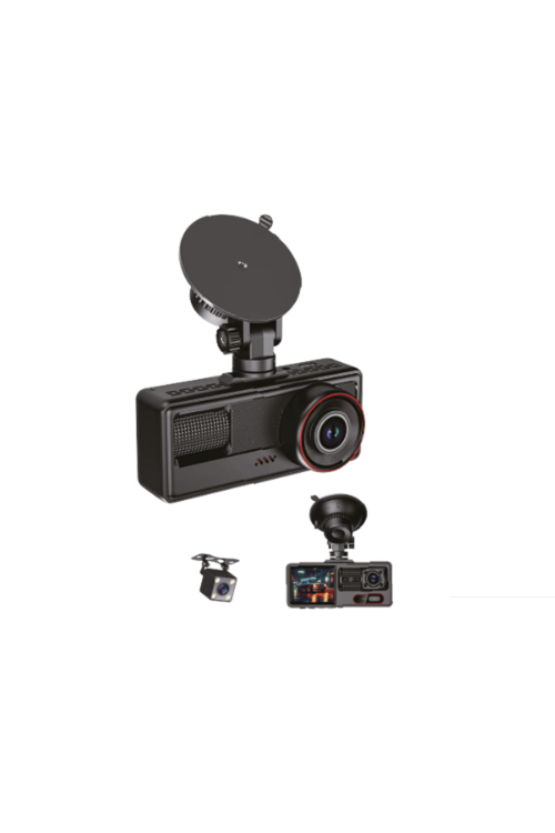 INOX-X604 3LENSLİ KAYITLI ARAÇ İÇİ KAMERA WİFİ 3 KAMERALI