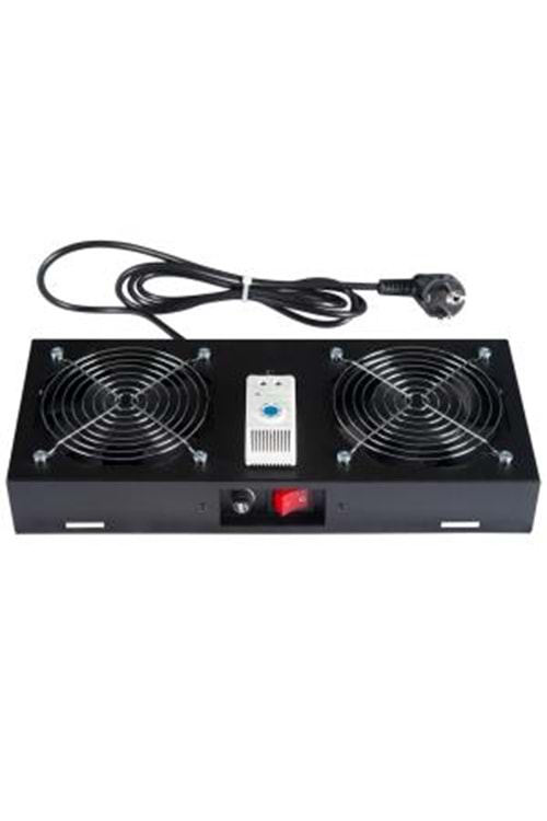 LANDE LN-FAN-THM-2FWM-BL 2 GIRISLI FAN MODULU, TERMOSTAT SWITCH LI, WM SERISI ICIN (SIYAH)