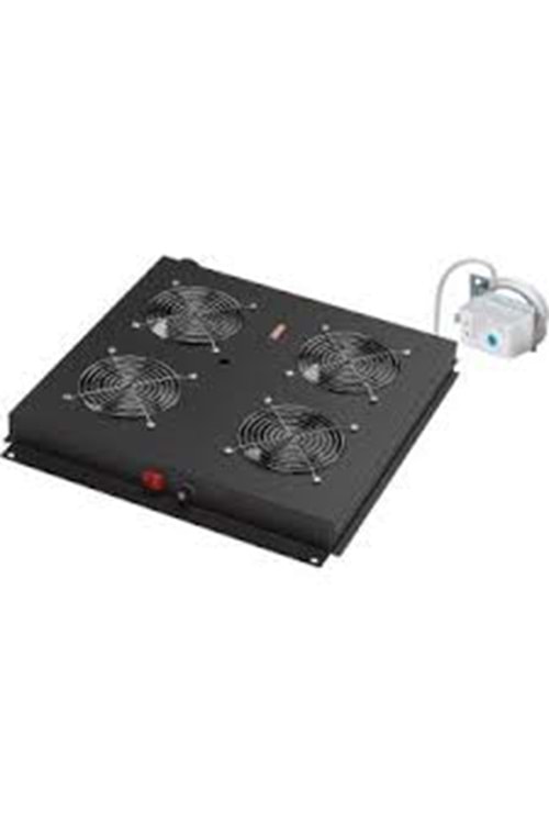 LANDE LN-FAN-THM-4FFS-BL MONTAJLI 4 GIRISLI FAN MODULU,TERMOSTAT SWITCH LI, FS SERISI ICIN (SIYAH)