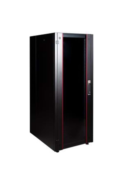 LANDE LN-HL36U6080-BL-B KS-FS-9473 -MONTAJLI 36U W600MM X D8000MMPROLINE400 DIKILI TIP SERISI KABINET (SIYAH)(ON TEK ACILIM CAM/B-TURKIYEPAKET/TEKERLEKSIZ)
