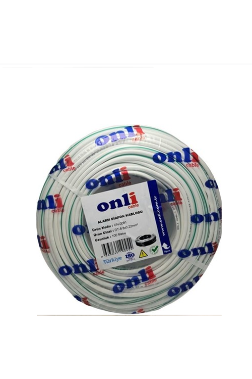 ONLİ CABLE ON-0081 DT-8 8X0,22MM ALARM DİAFON KABLOSU 100MT