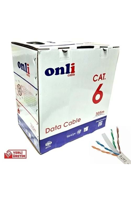 ONLİ CABLE ON-6001 CAT6(U-UTP) 24AWG 305MT KABLO