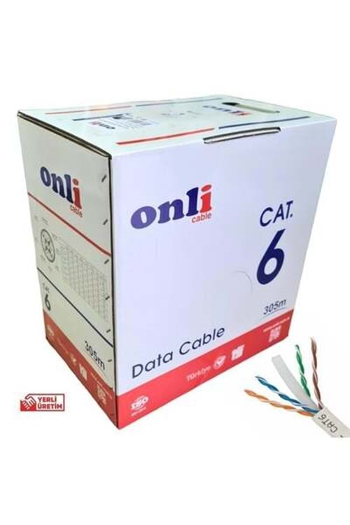 ONLİ CABLE ON-6002 CAT6(U-UTP) 23AWG 305MT KABLO