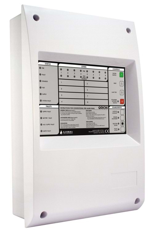 GLOBAL ORION 4 ZONLU YANGIN ALARM KONTROL PANELİ