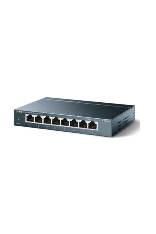 Wİ-TEK WI-SG108(V3) 8 Port Gigabit 5V 1A Metal Kasa Eternet Switch