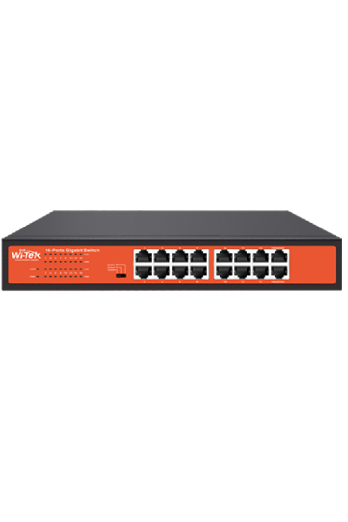 Wİ-TEK WI-SG116D V2 16 port 100/1000M Gigabit Desktop-Rackmount Ethernet Switch