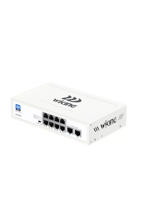Wİ-TEK WIKING WK-PS210 8 PORT MEGABİT + 2 PORT MEGABİT UPLİNK POE SWİTCH 76W