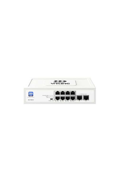 Wİ-TEK WIKING WK-PS310 8 Port Gigabit+ 2 Port Gigabit Uplink PoE Switch