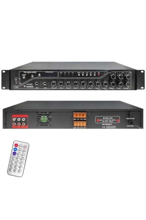 WESTA WM-2080U 3 BÖLGELİ 100-200W MIXER AMPLIFER