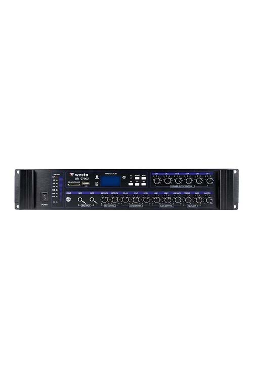 WESTA WM-2700U 6 Bölgeli 700W 100V Mikser Amfi