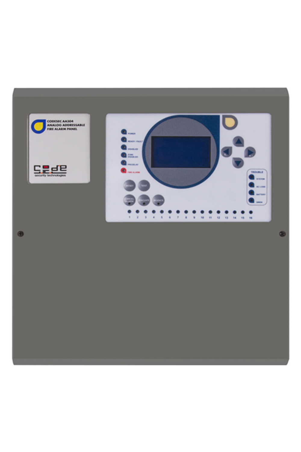 CODESEC AA-504-1 - Adresli Yangın Paneli (1 Loop Kartı Takılabilir)