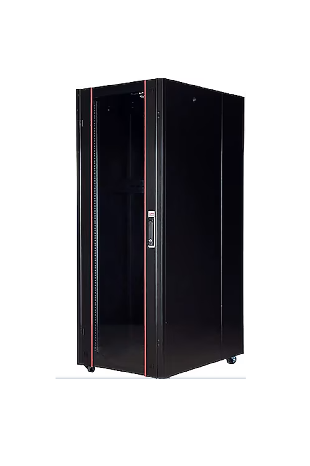 LANDE LNHL32U6080-BL-B KS-FS / 9473 -MONTAJLI 32U W600MM X D8000MM PROLINE400DIKILI TIP SERISI KABINET (SIYAH) (ON TEK ACILIM CAM/BTURKIYEPAKET/TEKERLEKSIZ)